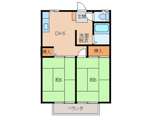 浜木綿園Ⅲの物件間取画像